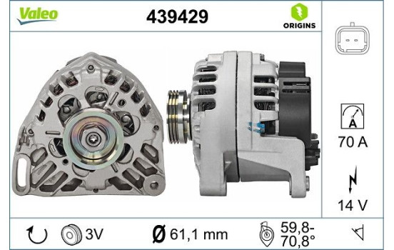 Alternateur NEW ORIGINAL PART 439429 Valeo, Image 4