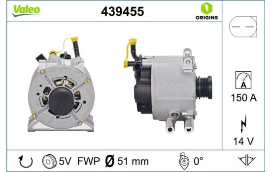 Alternateur NEW ORIGINAL PART 439455 Valeo