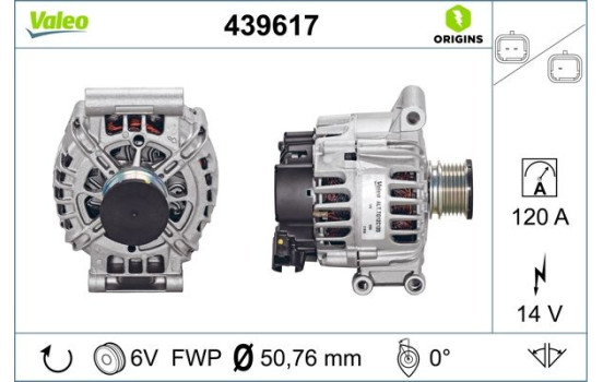 Alternateur NEW ORIGINAL PART 439617 Valeo