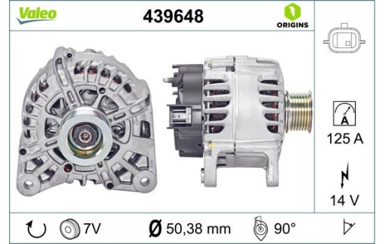 Alternateur NEW ORIGINAL PART 439648 Valeo, Image 2