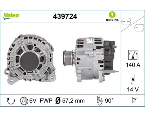 Alternateur NEW ORIGINAL PART 439724 Valeo, Image 4