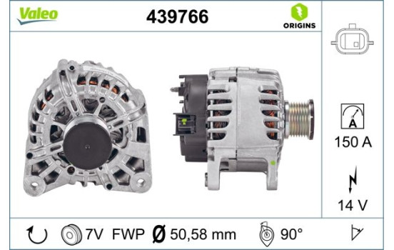 Alternateur NEW ORIGINAL PART 439766 Valeo, Image 4
