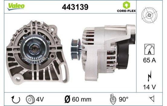 Alternateur PIÈCE NEUVE 443139 Valeo, Image 4