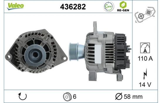 Alternateur REMANUFACTURED PREMIUM 436282 Valeo, Image 5
