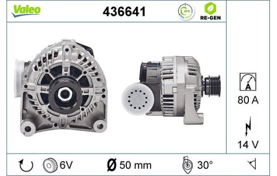 Alternateur REMANUFACTURED PREMIUM 436641 Valeo, Image 2