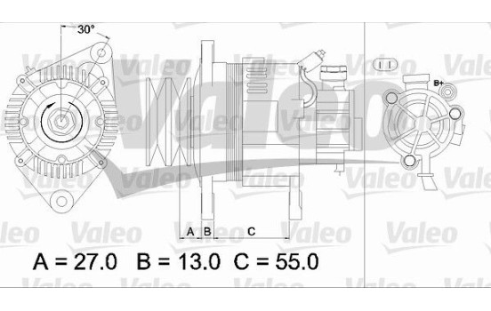 Alternateur REMANUFACTURED PREMIUM 437147 Valeo, Image 2