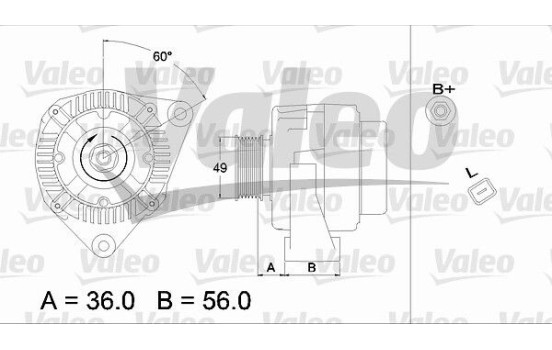 Alternateur REMANUFACTURED PREMIUM 437225 Valeo, Image 2
