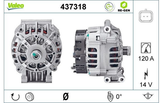 Alternateur REMANUFACTURED PREMIUM 437318 Valeo, Image 5