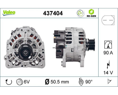 Alternateur REMANUFACTURED PREMIUM 437404 Valeo, Image 5