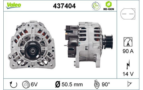 Alternateur REMANUFACTURED PREMIUM 437404 Valeo, Image 2