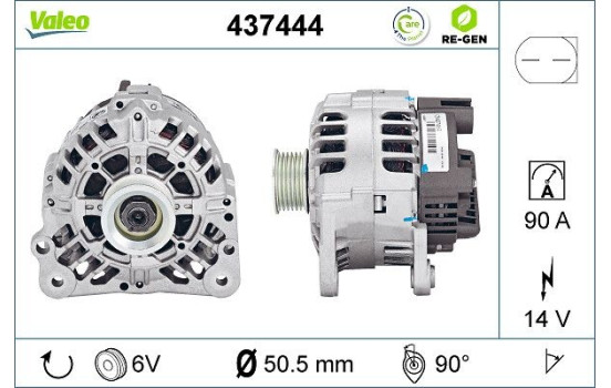 Alternateur REMANUFACTURED PREMIUM 437444 Valeo, Image 2