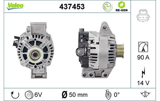 Alternateur REMANUFACTURED PREMIUM 437453 Valeo, Image 2