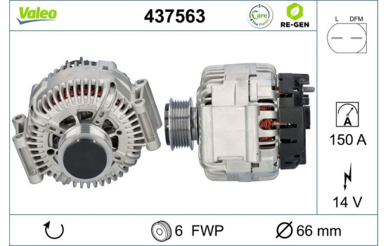 Alternateur REMANUFACTURED PREMIUM 437563 Valeo, Image 5
