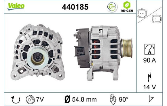 Alternateur REMANUFACTURED PREMIUM 440185 Valeo, Image 2