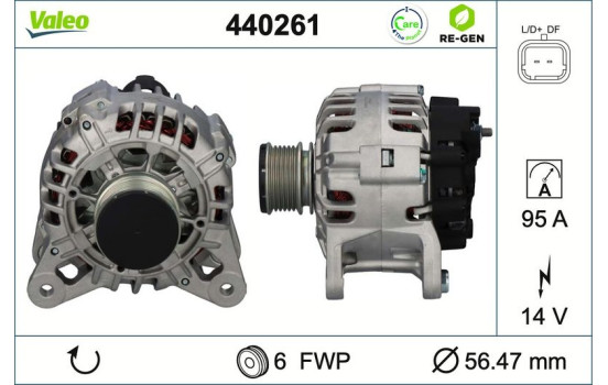 Alternateur REMANUFACTURED PREMIUM 440261 Valeo, Image 2