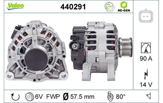 Alternateur REMANUFACTURED PREMIUM 440291 Valeo, Image 2