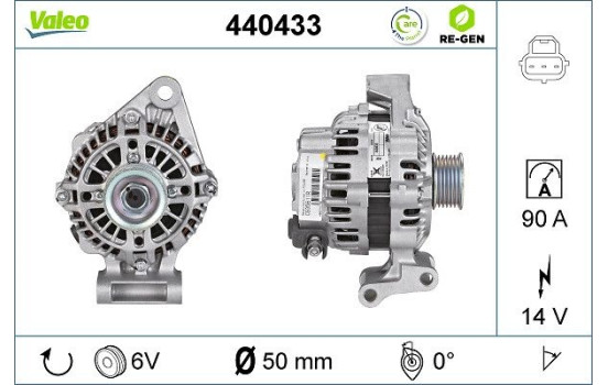 Alternateur REMANUFACTURED PREMIUM 440433 Valeo, Image 2