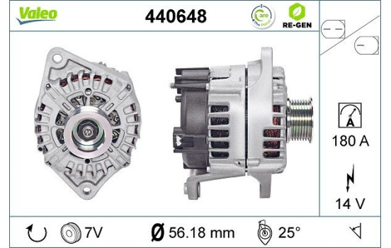 Alternateur REMANUFACTURED PREMIUM 440648 Valeo, Image 2