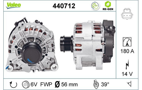 Alternateur REMANUFACTURED PREMIUM 440712 Valeo, Image 2