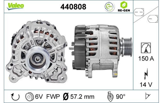 Alternateur REMANUFACTURED PREMIUM 440808 Valeo, Image 5