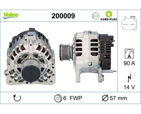 Alternateur VALEO CORE-FLEX 200009, Image 5