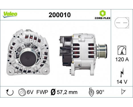 Alternateur VALEO CORE-FLEX 200010, Image 4