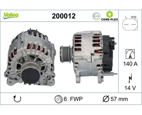 Alternateur VALEO CORE-FLEX 200012, Image 5