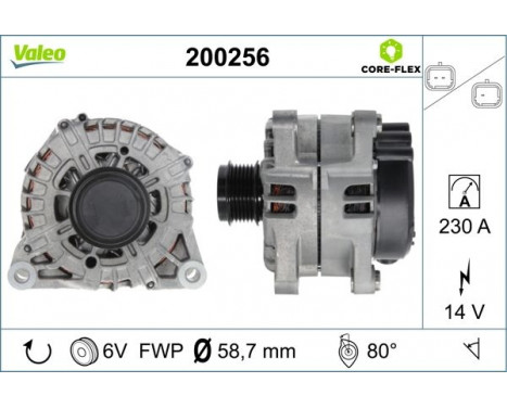 Alternateur VALEO CORE-FLEX 200256