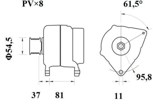 Alternator Iveco 90A, Image 3