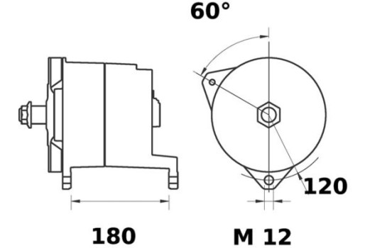 Alternator Mercedes 140A, Image 3