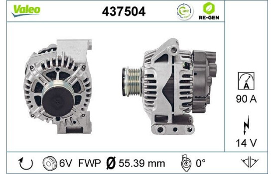 Dynamo / Alternateur 437504 Valeo, Image 2