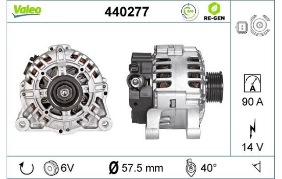 Dynamo / Alternateur 440277 Valeo, Image 2