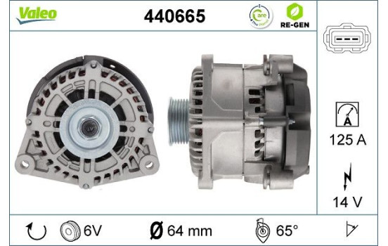 Dynamo / Alternateur 440665 Valeo, Image 2