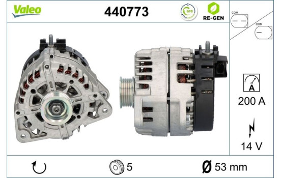 Dynamo / Alternateur 440773 Valeo, Image 5