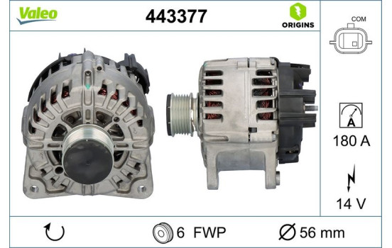 Dynamo / Alternateur 443377 Valeo