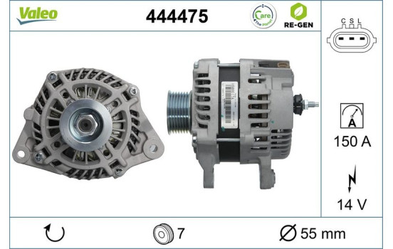 Dynamo / Alternateur 444475 Valeo, Image 5