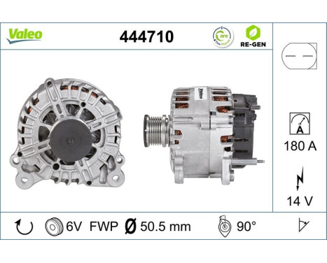 Dynamo / Alternateur 444710 Valeo, Image 2