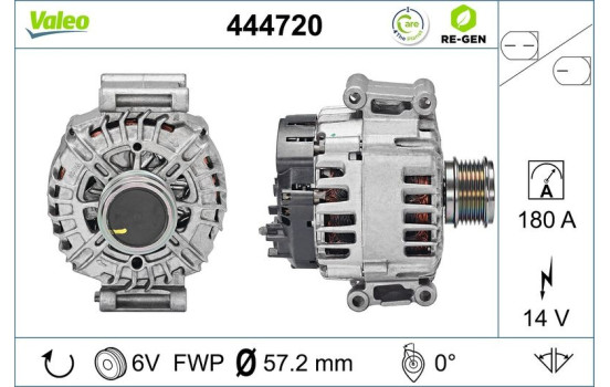 Dynamo / Alternateur 444720 Valeo, Image 2