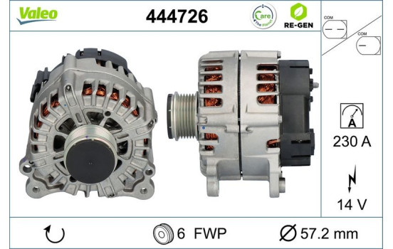Dynamo / Alternateur 444726 Valeo, Image 5