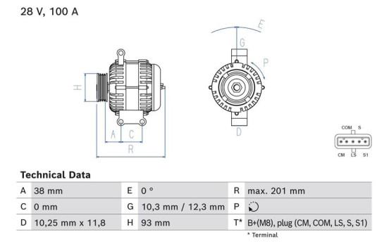 Dynamo / Alternateur 8429 Bosch, Image 2