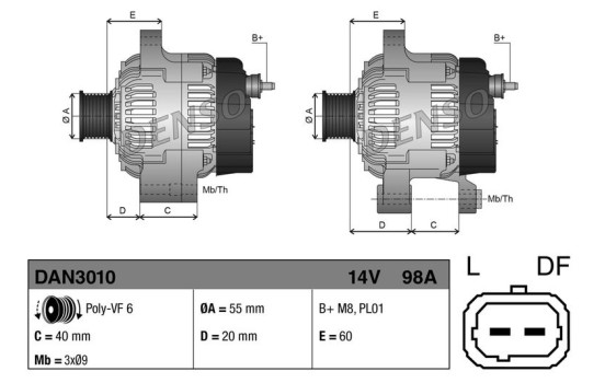 Dynamo DAN3010 Denso