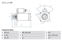 Démarreur 2538 Bosch