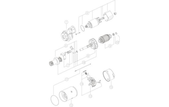 Démarreur Agco 3.2kw, Image 2