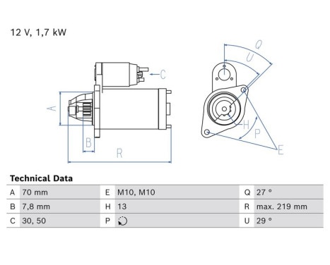 Démarreur / Démarreur 0.986.026.860 Bosch