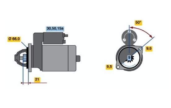 Démarreur / Démarreur 1288 Bosch, Image 2