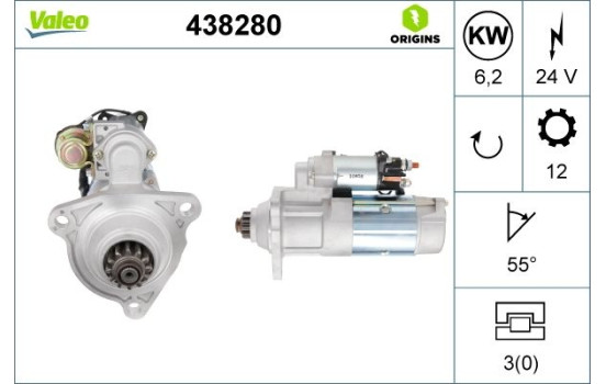 Démarreur / Démarreur 438280 Valeo, Image 4
