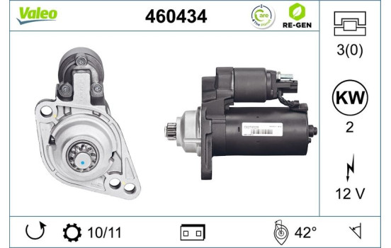 Démarreur / Démarreur 460434 Valeo, Image 2