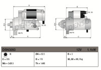 Démarreur / Démarreur DSN3093 Denso