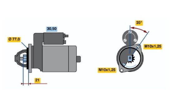 Démarreur ECO 1230 Bosch, Image 2