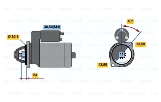 Démarreur EV(R)12V2,6KW Bosch